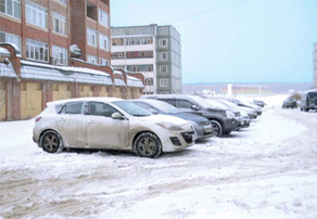 В городских дворах занят каждый метр